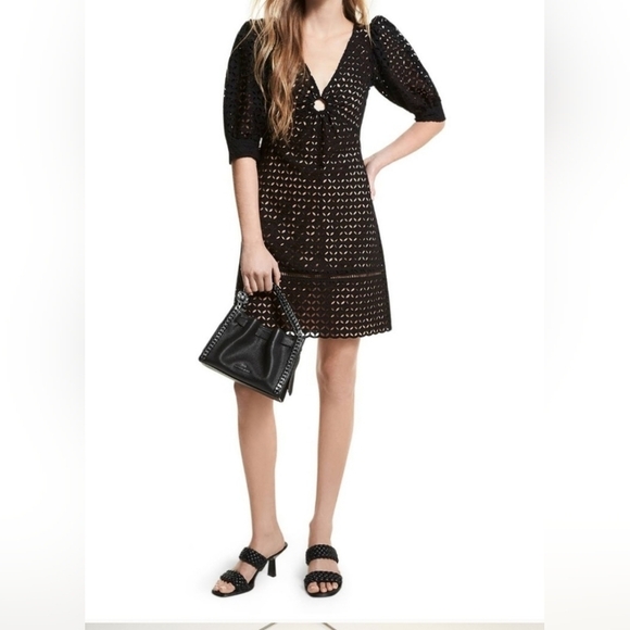 Michael Kors NWT Eyelet cotton dress size 0. - Picture 1 of 16